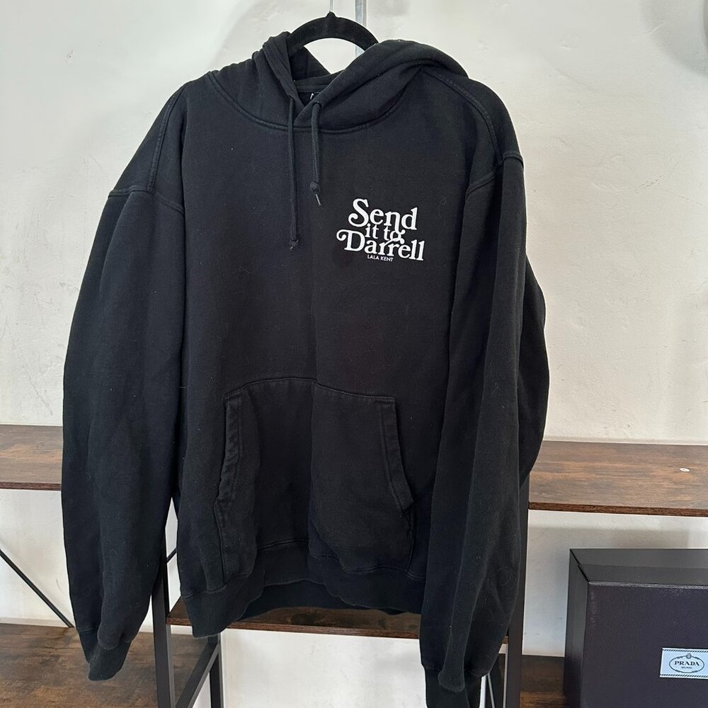 Lala Kent Send It to Darrel Black Hoodie L